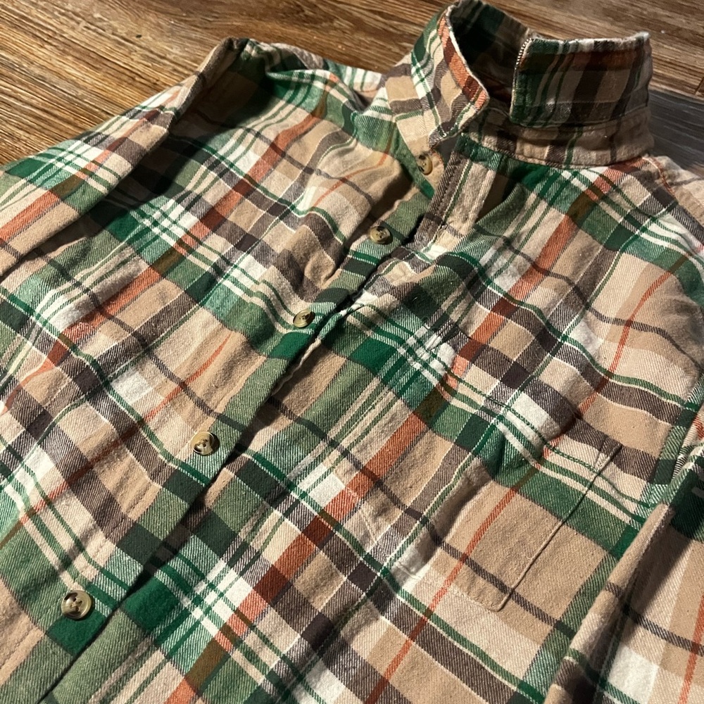 Denim & Flower Button-Down Flannel